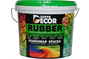 Краска резиновая Super Decor Rubber 12 Карибская ночь (черная) 1кг